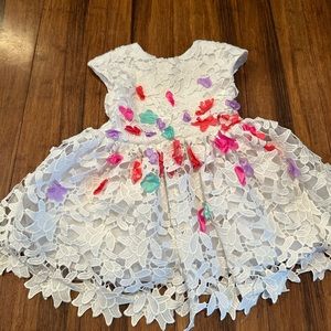 White lace dress-18m